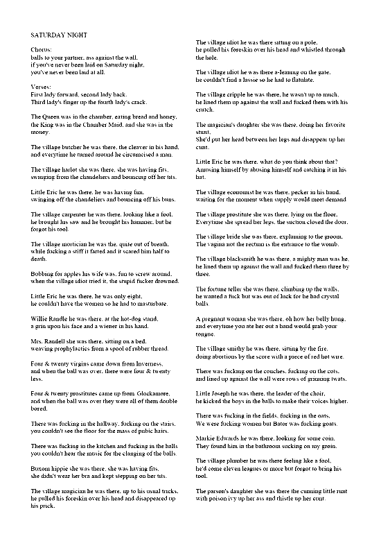 Untitled Rugby Songbook (2003)