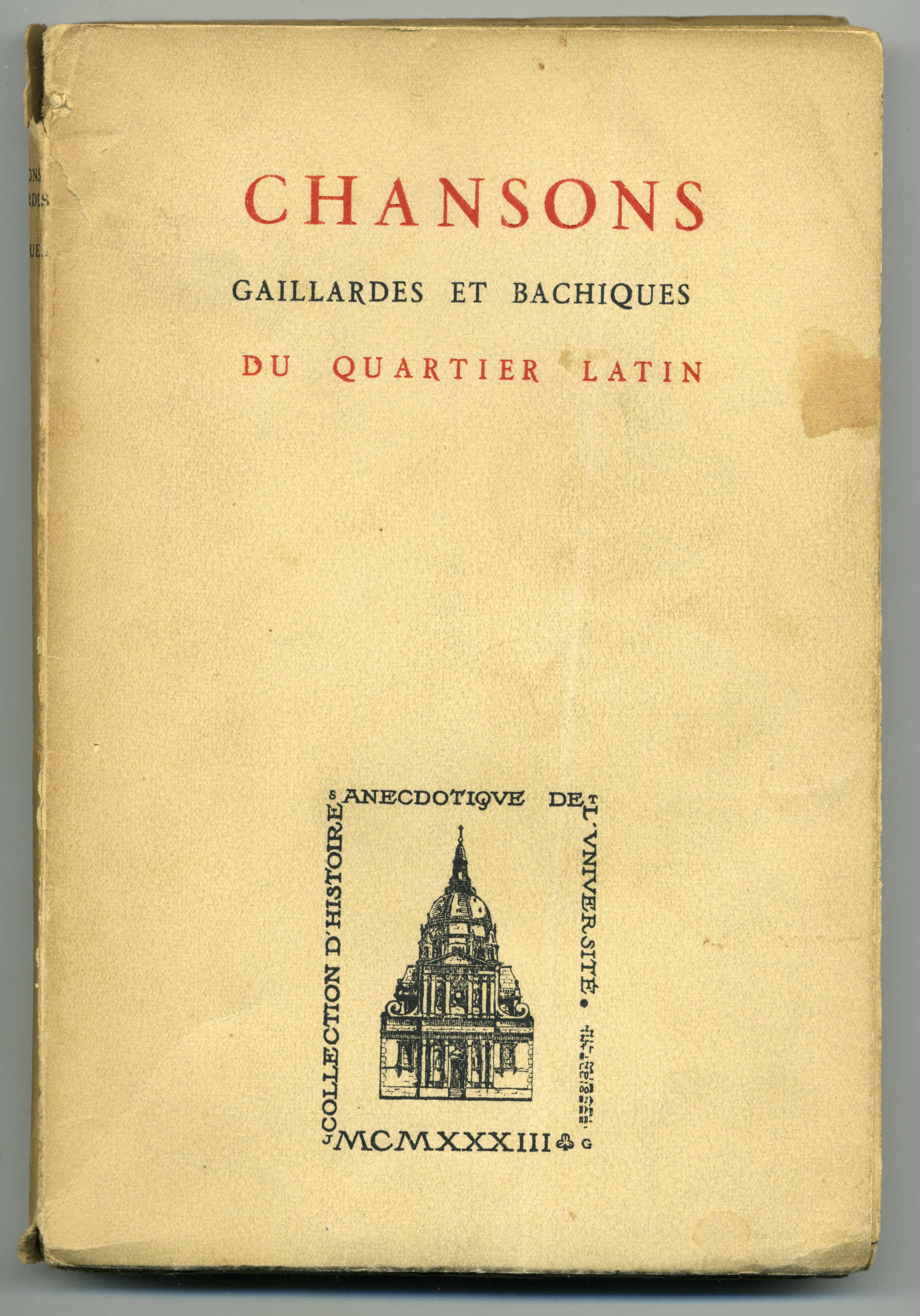 Chansons Gaillardes 1933