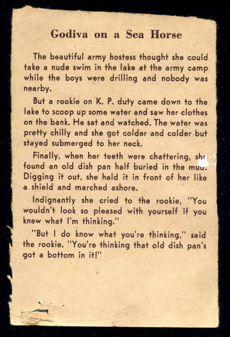 Bawdy Typescript Broadsides (1945)
