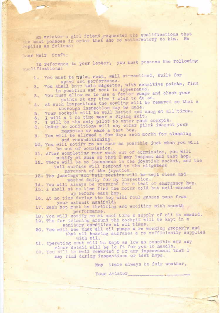 Bawdy Typescript Broadsides (1945)