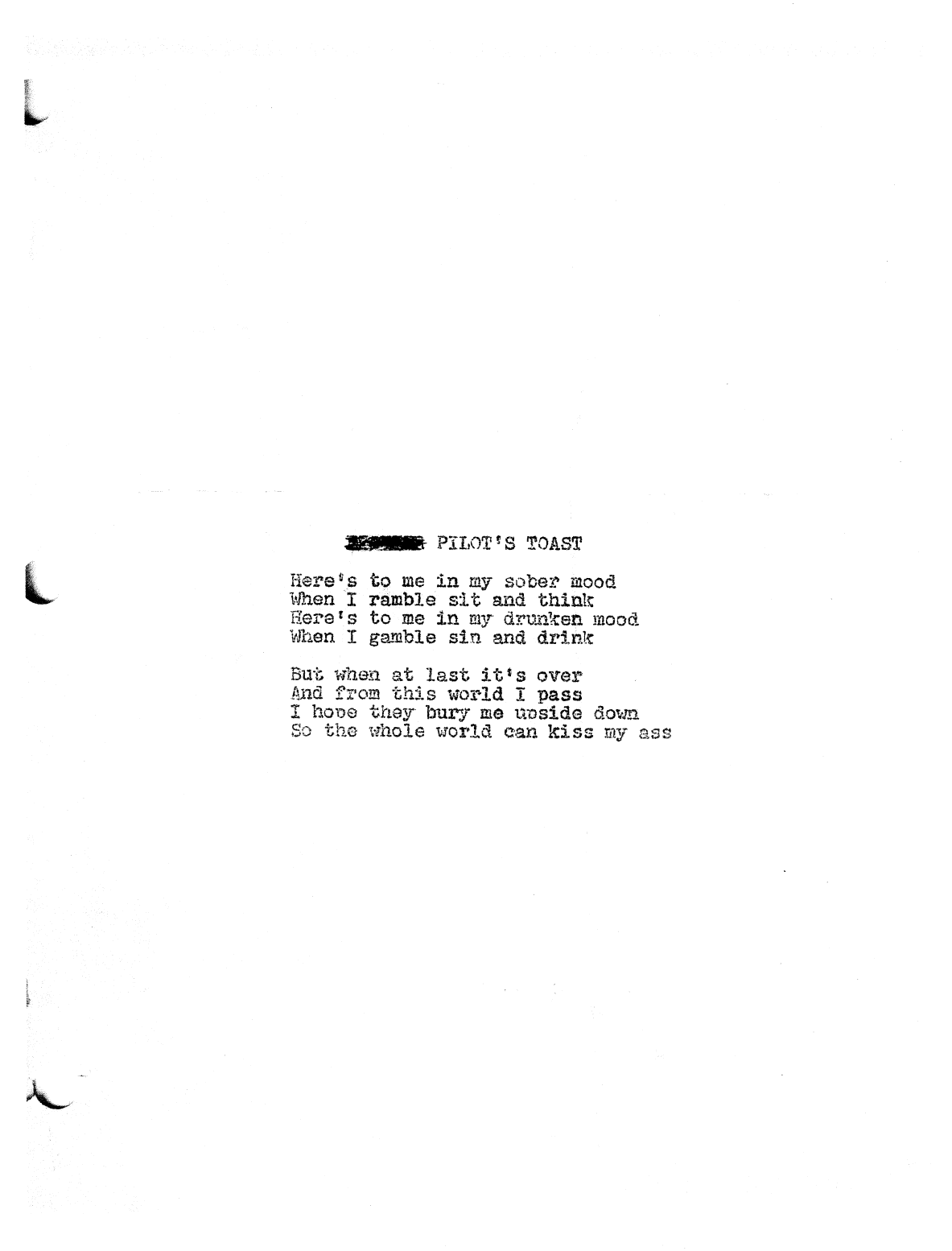 Jet pilot lyrics cheap