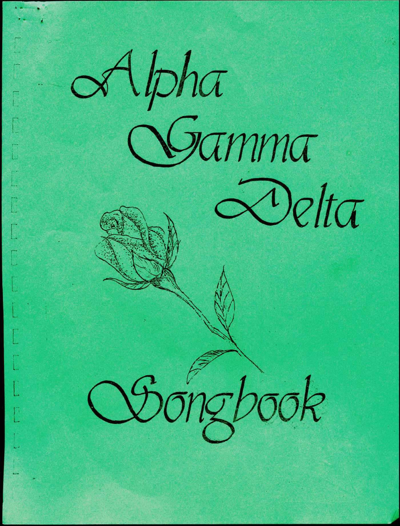 Alpha Gamma Delta Songbook 1970s