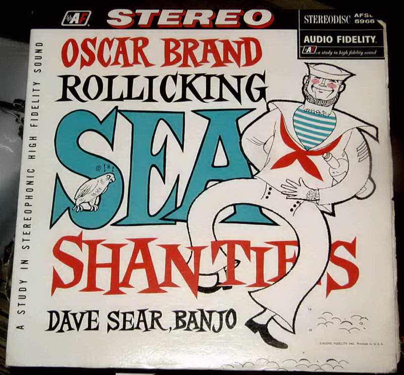 Oscar Brand Bawdy Songs 5 Bawdy Sea Chanties LP